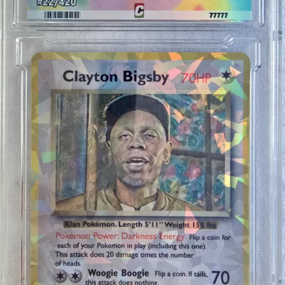 Clayton Bigsby With Custom Slab Pokemon Card - Chappelle Show - Picture 3 of 7